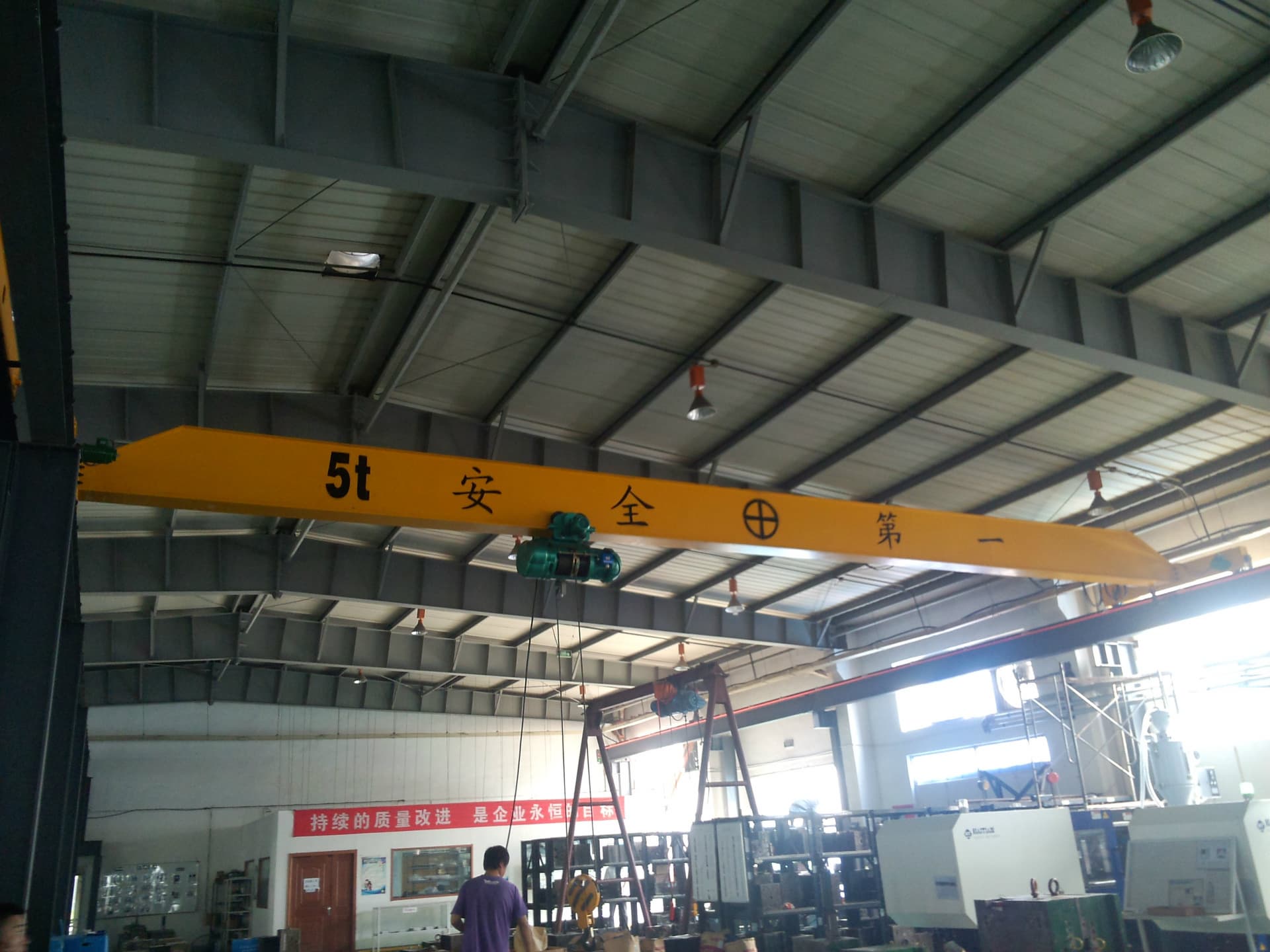 Factory and workshop single girder bridge crane